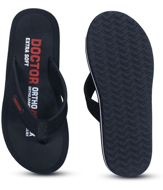 DOCTOR EXTRA SOFT - Black Mens Daily Slipper - None