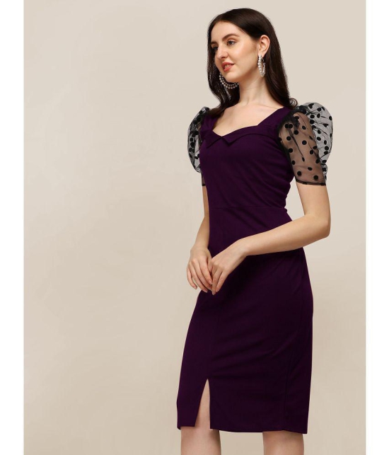 Sheetal associates - Purple Polyester Blend Women's Bodycon Dress ( Pack of 1 ) - None