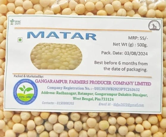 Organic White Dried Peas (Matar)