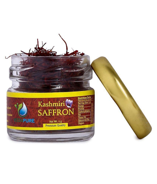 Vedapure Finest A++ Grade Original Kashmiri Saffron/Kesar For Pregnant Women, Skin 1 Gram- (Pack of 1)