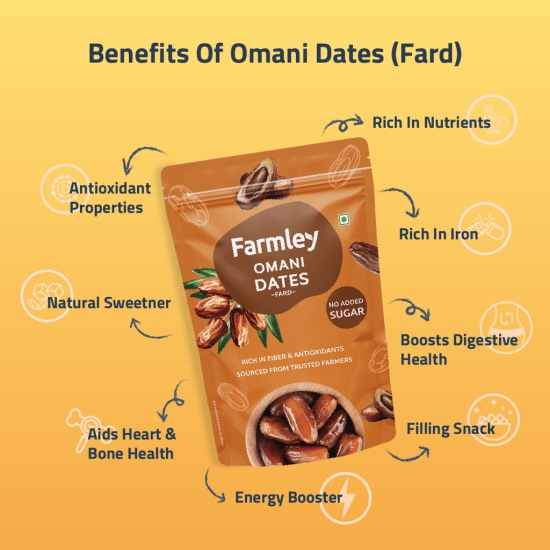 Farmley Premium Fard Dates - 400 g | Khajoor Dry Fruits