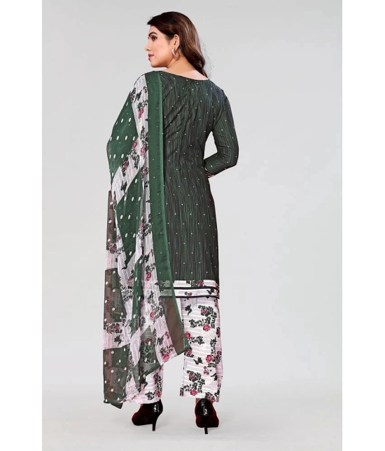 Anand Unstitched Crepe Printed Dress Material - Green ( Pack of 1 ) - Green