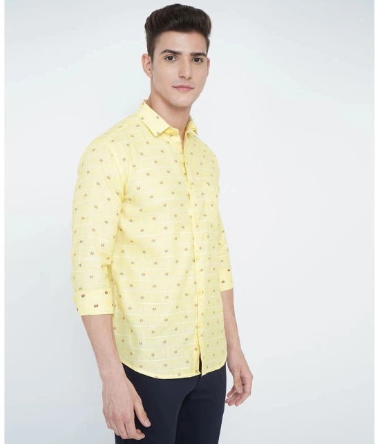 VERTUSY - Yellow 100% Cotton Regular Fit Mens Casual Shirt ( Pack of 1 ) - None