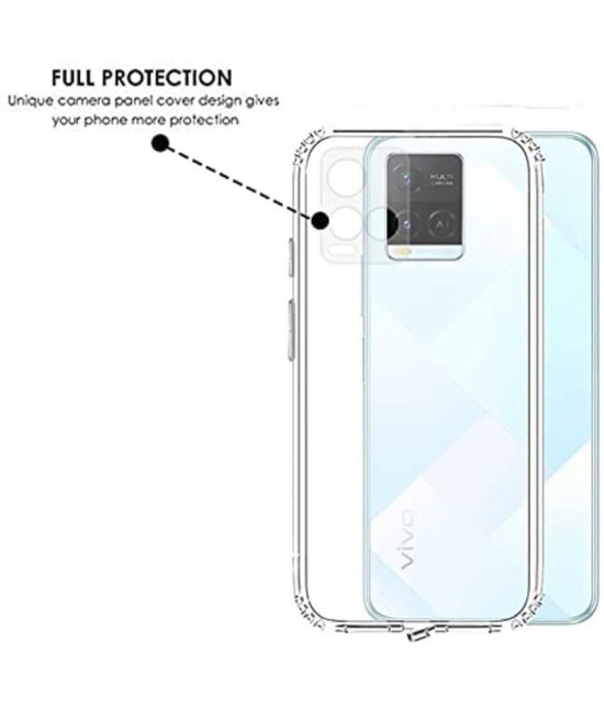 Case Vault Covers - Transparent Silicon Silicon Soft cases Compatible For VIVO Y33S ( Pack of 1 ) - Transparent