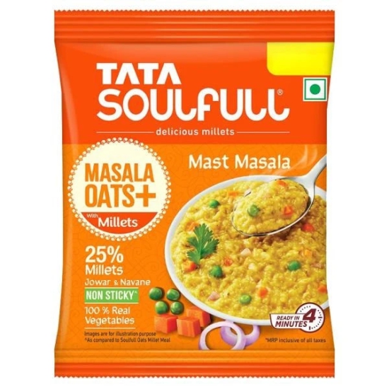 Tata Soulfull Masala Oats+ Mast Masala, 38 gm