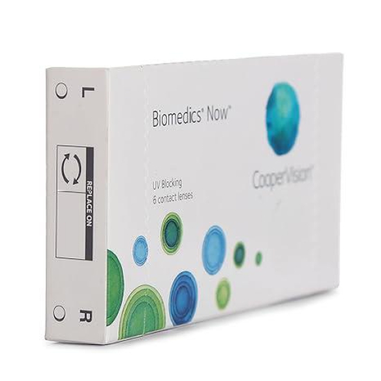 CooperVision Biomedics NOW UV Blocking Spherical Monthly Disposable Hydrogel Lenses (6 Lenses/Box)--06.00