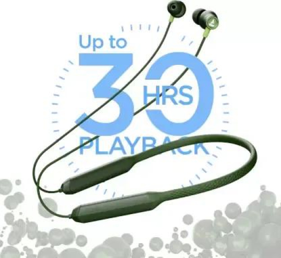 Rockerz 255 ARC | Wireless Bluetooth Neckband with ENx™ Technology, playback for 30 hours nonstop, BEAST™ Mode, Bluetooth v5.2 Fern Green