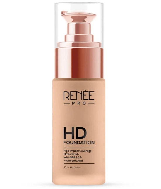 RENEE PRO HD Foundation - Maple, Seamless HD Coverage with Matte Finish & SPF15, 30 Ml