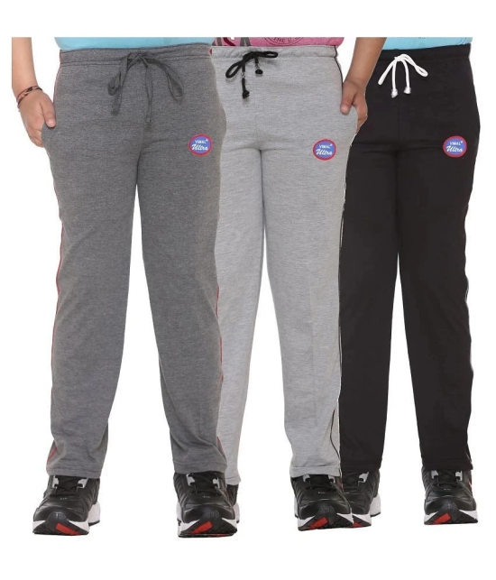 Vimal Jonney Multicolor Cotton Blended Trackpants For Boys(Pack Of 3) - 13-14 Years