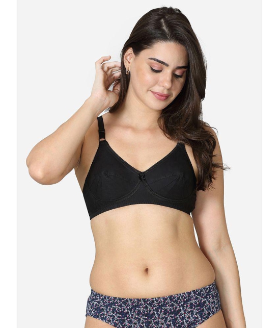 VStar - Black Cotton Blend Non Padded Women's Everyday Bra ( Pack of 1 ) - None