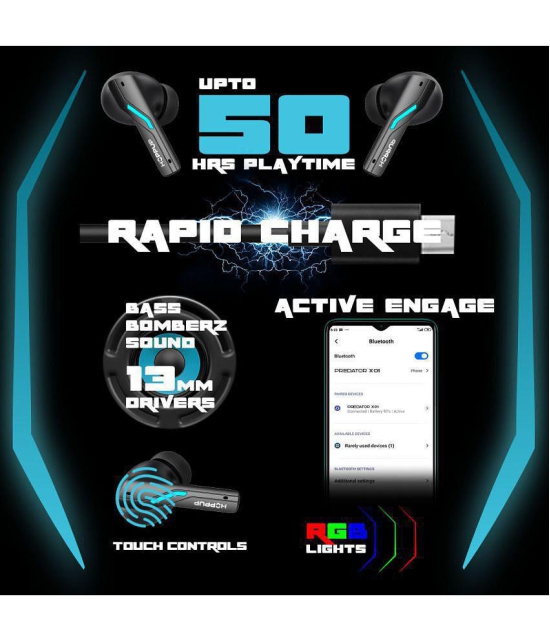 HOPPUP Xo1 Gaming Earbuds On Ear TWS Black