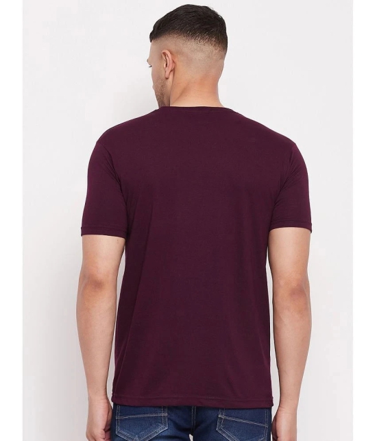 Lycos - Maroon Cotton Blend Regular Fit Mens T-Shirt ( Pack of 3 ) - None