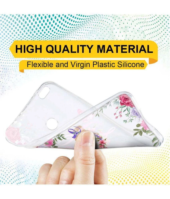 NBOX - Multicolor Silicon Printed Back Cover Compatible For Honor 8 Lite ( Pack of 1 )