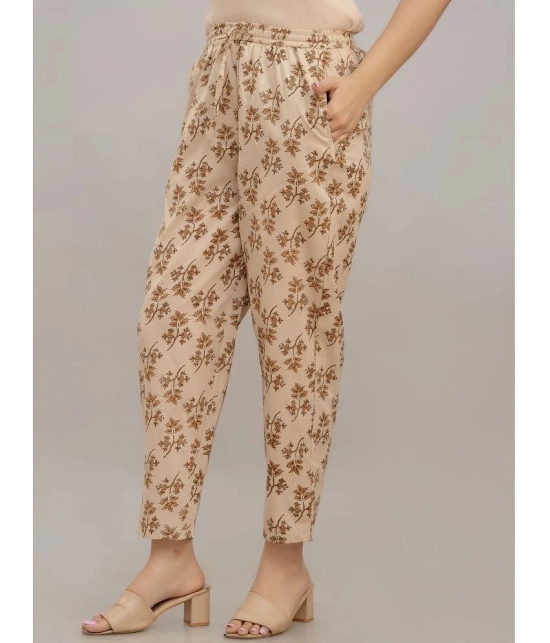 Frionkandy Beige Printed Pant Top Set - None