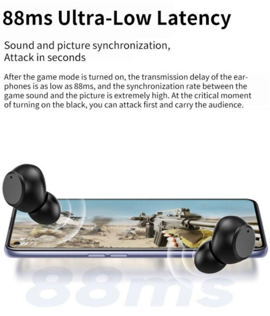 COREGENIX BOOMBASE Bluetooth True Wireless (TWS) In Ear 20 Hours Playback Low Latency,Fast charging IPX4(Splash & Sweat Proof) Black