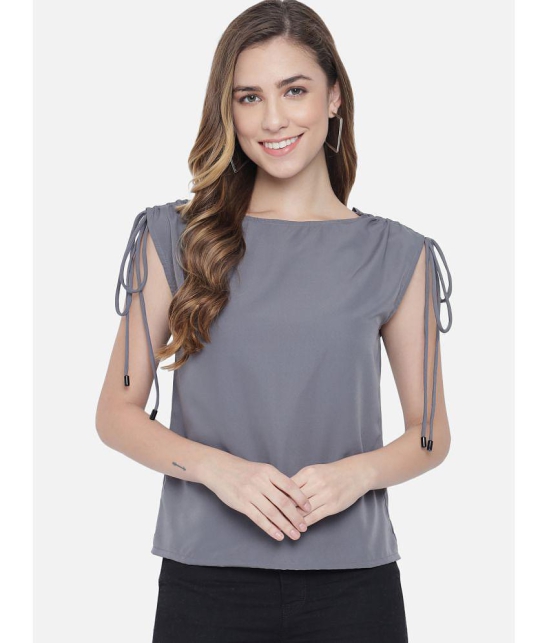 ALL WAYS YOU Polyester Regular Tops - Grey Single - M