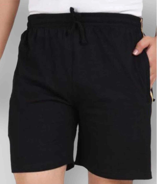 Neo Garments Black Shorts SINGLE MENS SHORTS BLACK (PLUS SIZES : M TO 7XL). - None