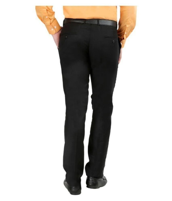 Inspire Clothing Inspiration - Black Polycotton Slim - Fit Mens Formal Pants ( Pack of 1 ) - 30