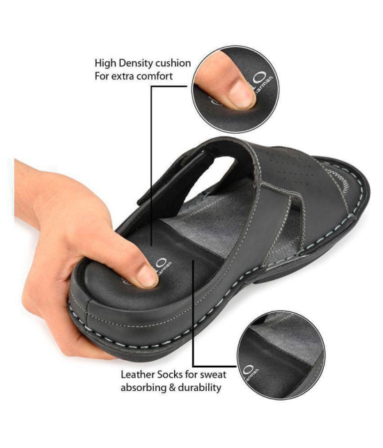 softio Black Flip Flops - 6