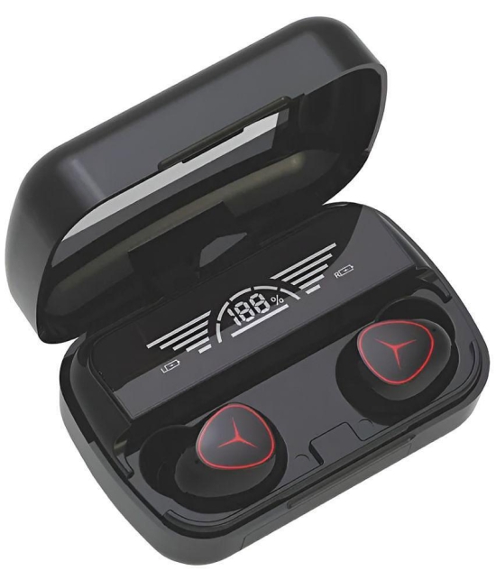 VEhop Power Bluetooth True Wireless (TWS) In Ear 30 Hours Playback Low Latency,Powerfull bass IPX4(Splash & Sweat Proof) Black