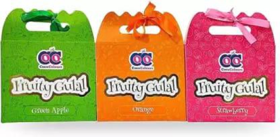 UrbanOasis Multi Color Holi Color Holi Color Powder Pack of 3  (Green, Pink, Orange, 300 g)