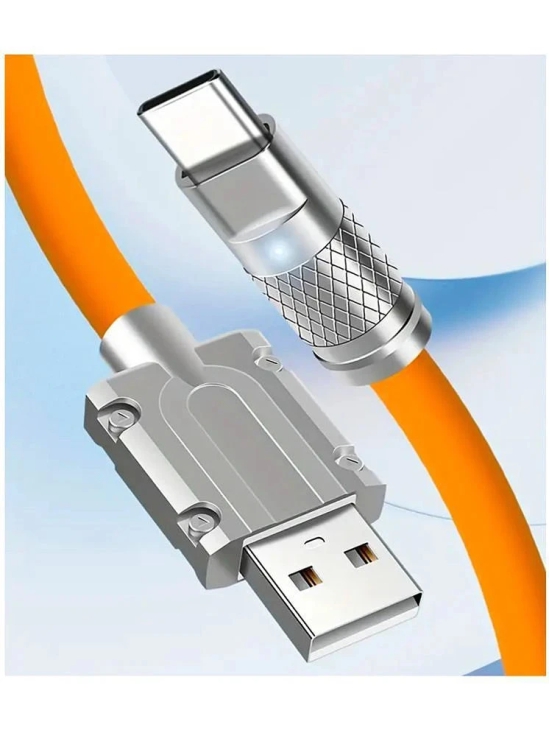 Vertical9 1m Data Cables Type-C Super Fast Charging - Orange