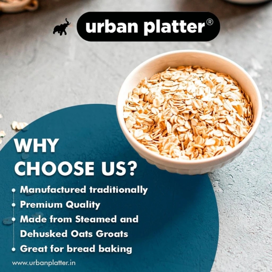 Urban Platter Rolled Oats, 250g (Whole Grain Oats | Breakfast Cereal I Old-Fashioned Oats)