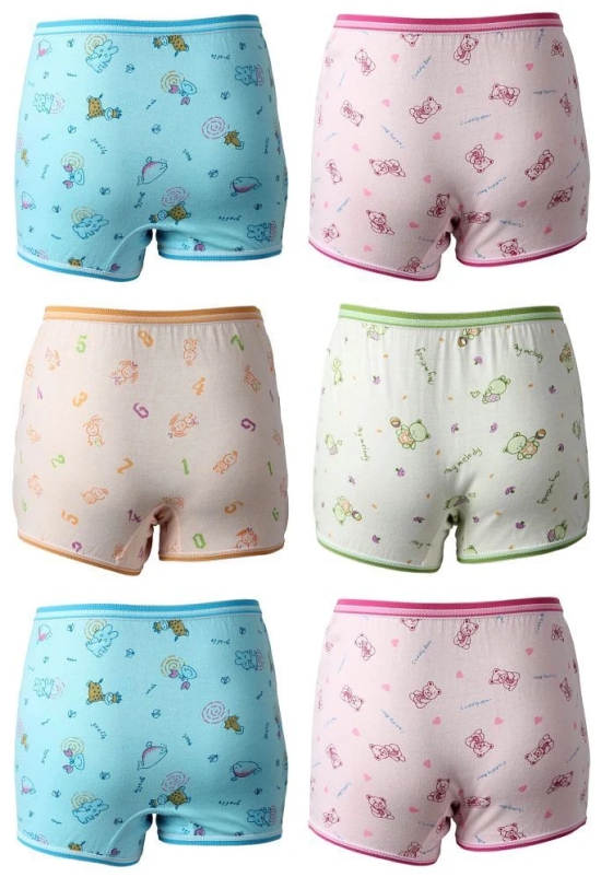 Bodycare Printed Unisex Bloomer Pack of 6 - 6-12 Months