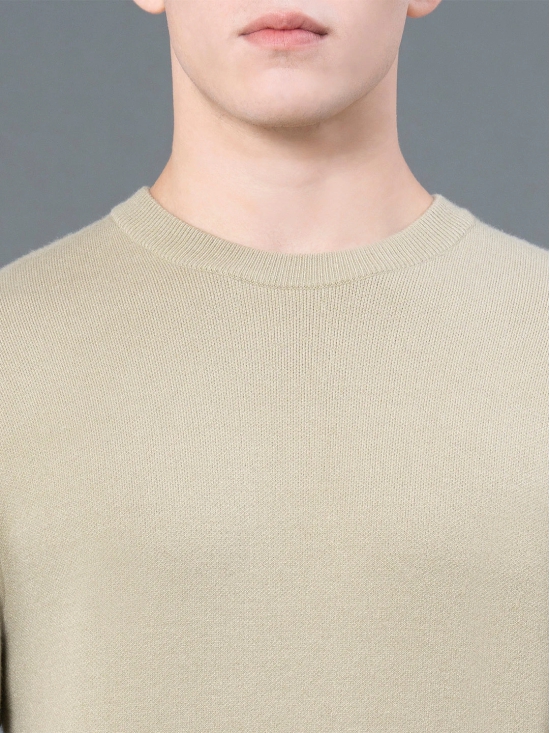 RedTape Round Neck Solid Sweater for Men | Essential Comfort for Every Day