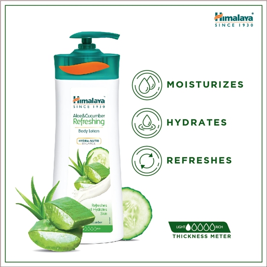 Himalaya Refreshing Body Lotion - Aloe & Cucumber, Hydra-Nutri Balance, 400 Ml