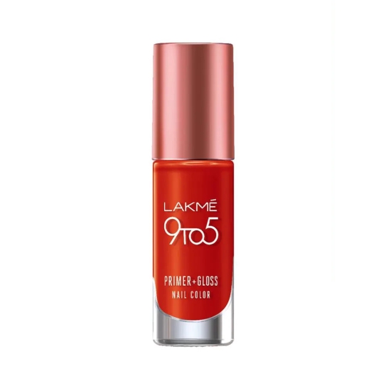 Lakme 9To5 Primer + Gloss Nail Colour-Pink Pace