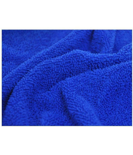 INGENS - Blue 250 GSM Microfiber Cloth For Automobile ( Pack of 4 )