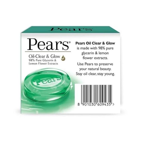 Pears Oil Clear & Formula Soap 75gm (Pack of 8)