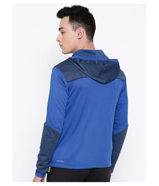 YUUKI Blue Polyester Fleece Jacket - L