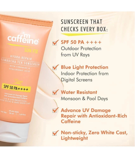 Mcaffeine SPF 50 Sunscreen Cream For All Skin Type ( Pack of 1 )