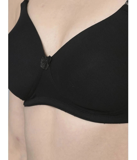 Dollar Missy Black Cotton Lightly Padded Womens T-Shirt Bra ( Pack of 1 ) - None