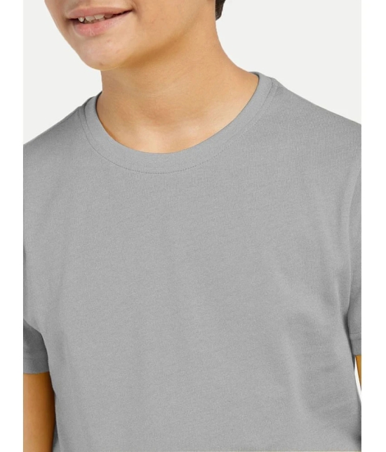 Radprix Grey Cotton Blend Boys T-Shirt ( Pack of 1 ) - None