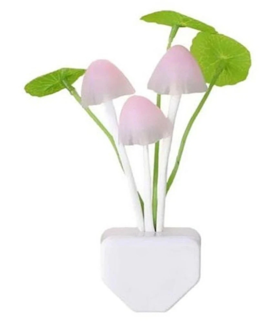 eComKaajâ?¢ LED Night Light/Lamp, Fancy Color changing Mushroom Shape with automatic Off/on Night Lamp Assorted - Pack of 6