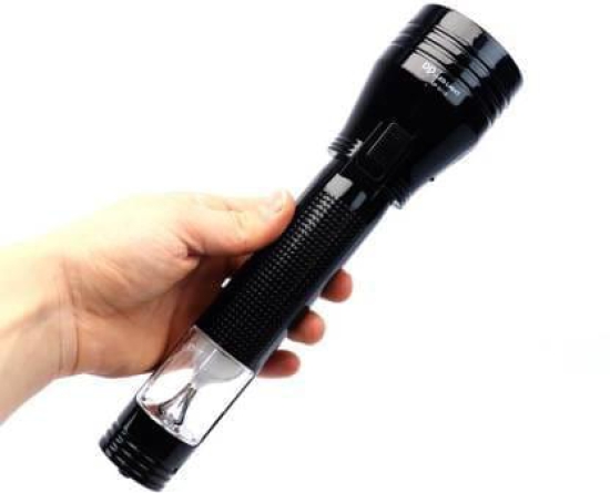 DP 9116 (RECHARGEABLE LED TORCH) Torch  (Black, 24.5 cm, Rechargeable)