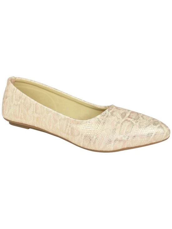 Ajanta Cream Womens Formal Ballerinas - None