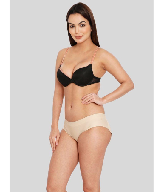 ILRASO - Beige Spandex Women's Padded Brief ( Pack of 1 ) - None