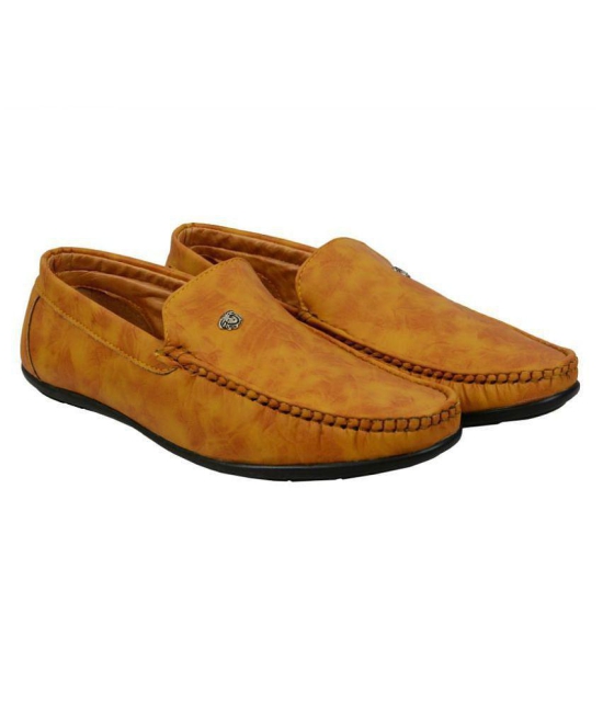 SHOES KINGDOM Tan Loafers - 8