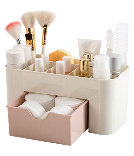 Powaforce Plastic Cosmetic Make Up Organizer Drawer Stand Table Desktop Storage Space Saving