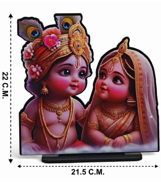 Saf Wood Radha Krishna Idol ( 22 cm )