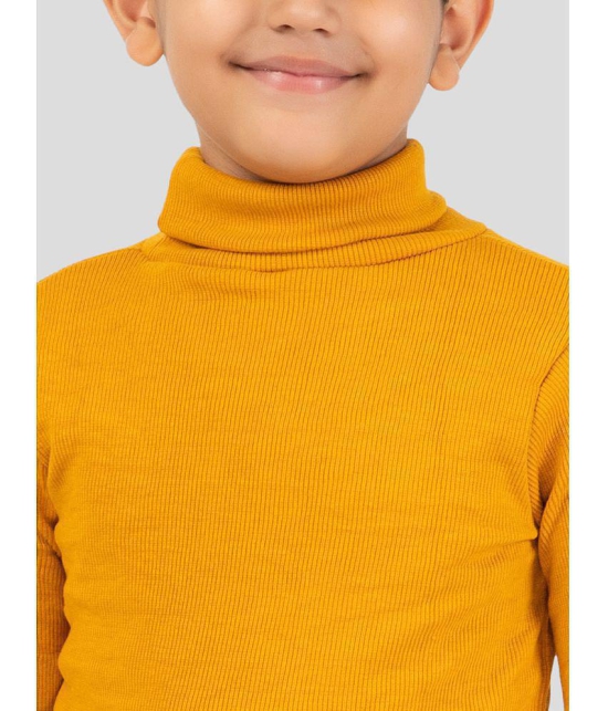 YHA - Mustard Woollen Blend Boys Pullover Sweaters ( Pack of 1 ) - None