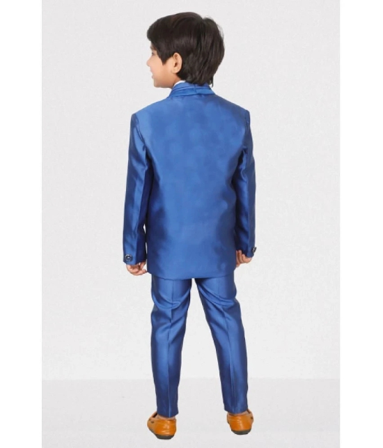 DKGF Fashion - Royal Blue Polyester Boys Suit ( Pack of 1 ) - None