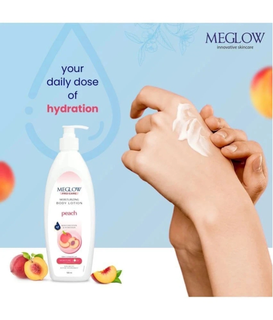 Meglow Pro-Care Moisturizing Lotion Enriched with Peach Ext. For All Skin Type 500 ml