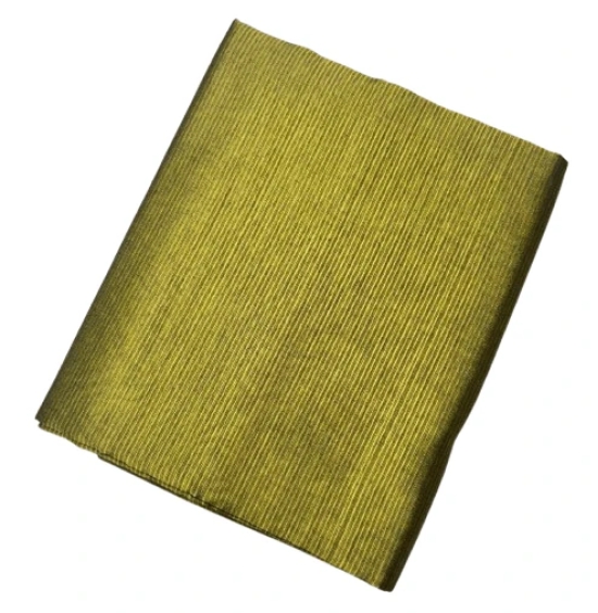 Green Dupioni Silk Fabric By The Yard