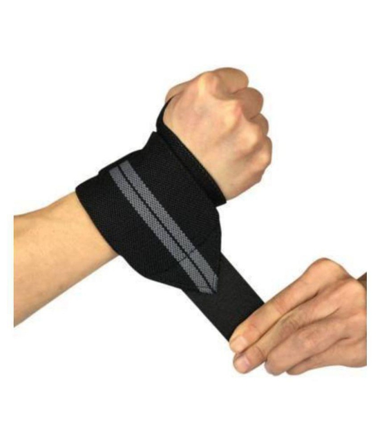 Wrist Support Band for Gym Workout & Weightlifting for Men & Women Wrist Support Wrist Support  (Black) - Grey