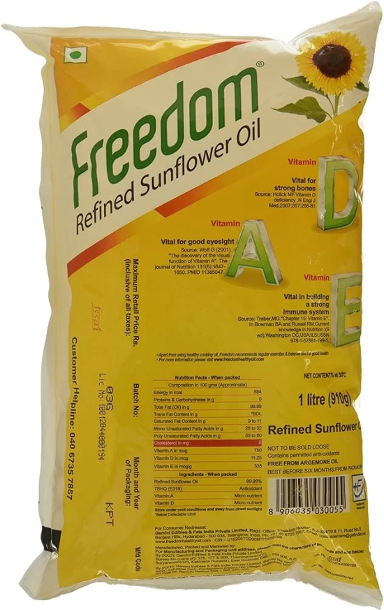 Freedom Refined Sunflower Oil